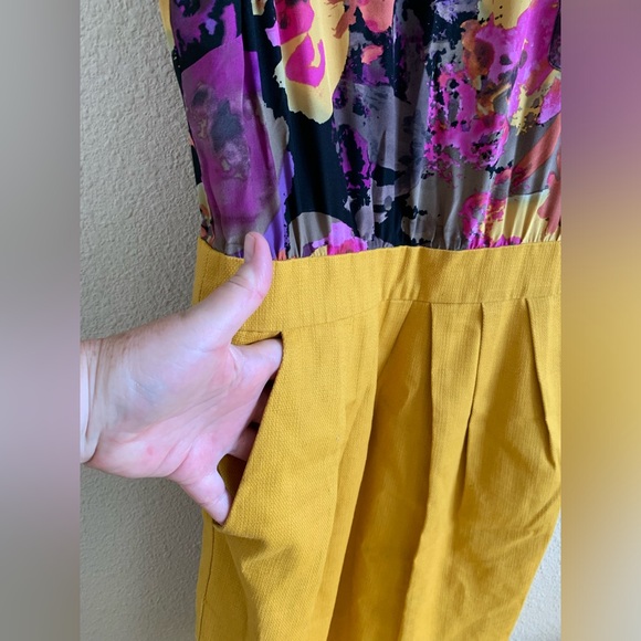 Tabitha by Anthropologie Marigold Silk Dress 🌴 - Picture 3 of 7